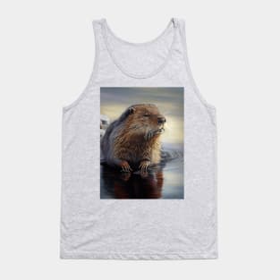 Arctic Muskrat - Oil Paint Tank Top